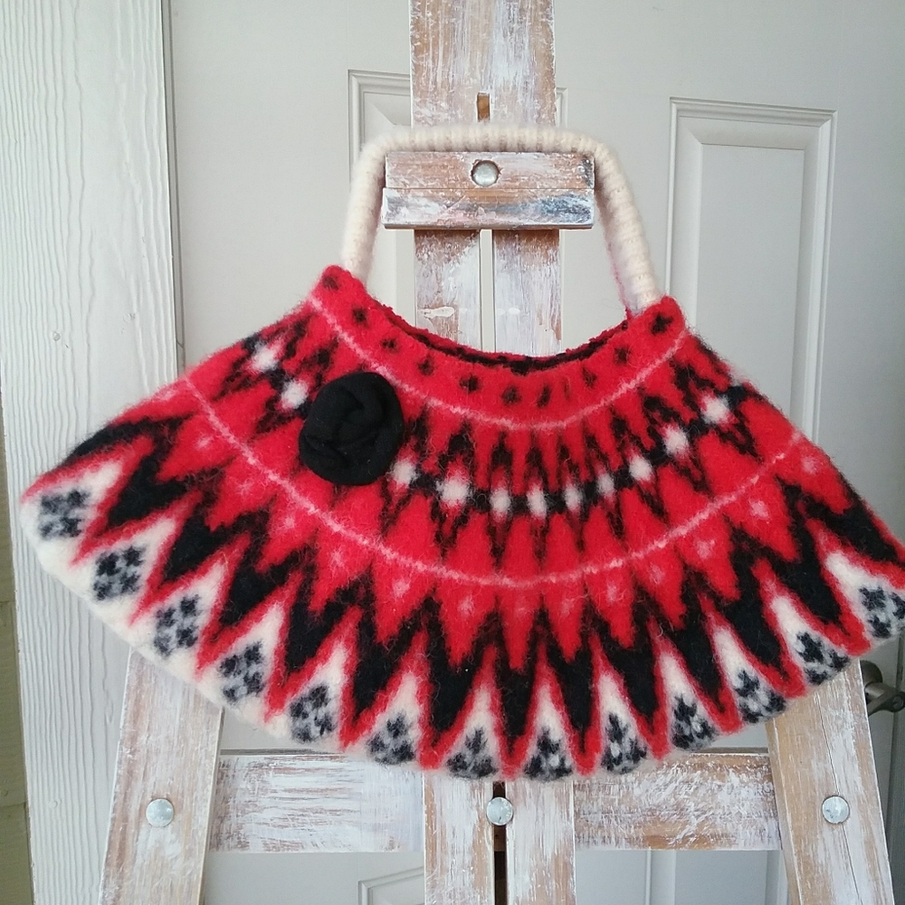 Vintage Sweater Handbag